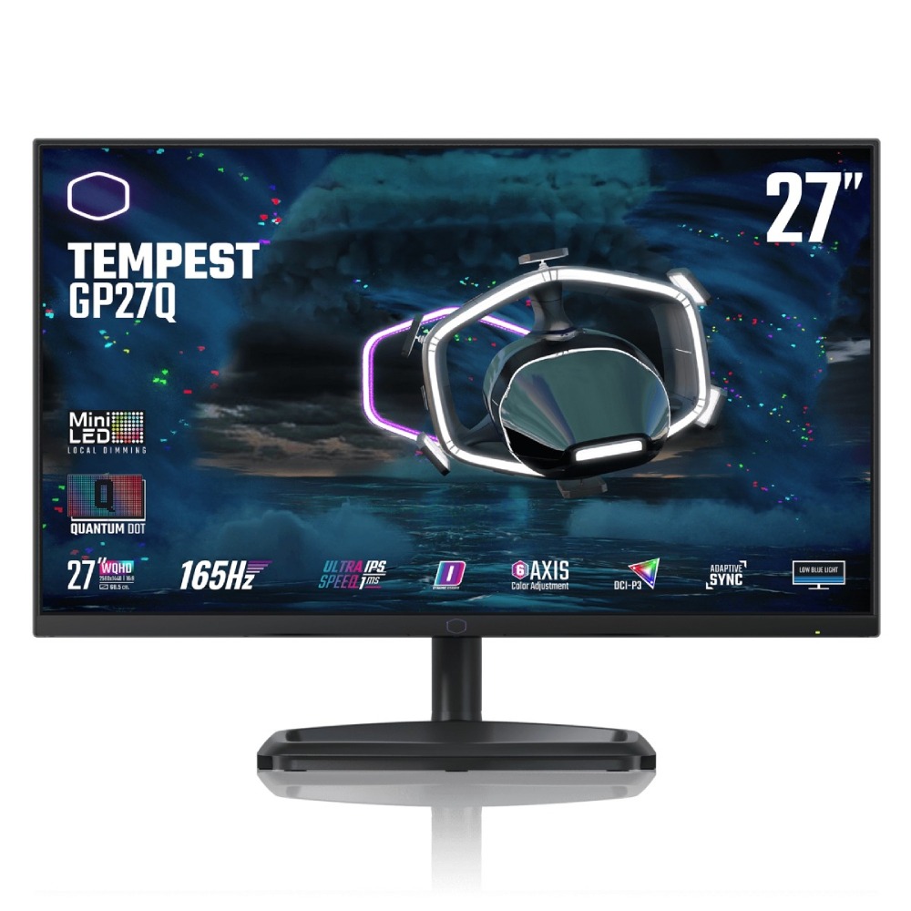 [NS027745] COOLER MASTER GP27-FQS 27 Inch Ultra IPS QHD 165Hz Gaming Monitor - Black