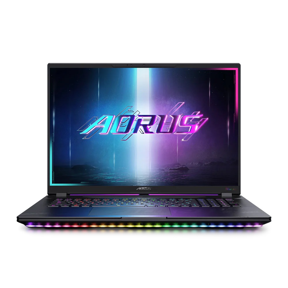 [NS031817] GIGABYTE AORUS MASTER 18 AM8H Gaming Laptop, Intel Core Ultra 9 275HX Processor, 64GB DDR5 Ram, 2TB NVMe SSD (1TBx2), RTX 5090 24GB GPU, 18’’ WQXGA 240Hz Display, Per-key RGB Backlit Keyboard (Arabic / English), Windows 11 Pro - Black