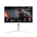 Gameon Artic Pro Series 24" FHD IPS 380Hz 0.5ms HDR Ready, HDMI 2.1 Adjustable Stand, Gaming Monitor - White