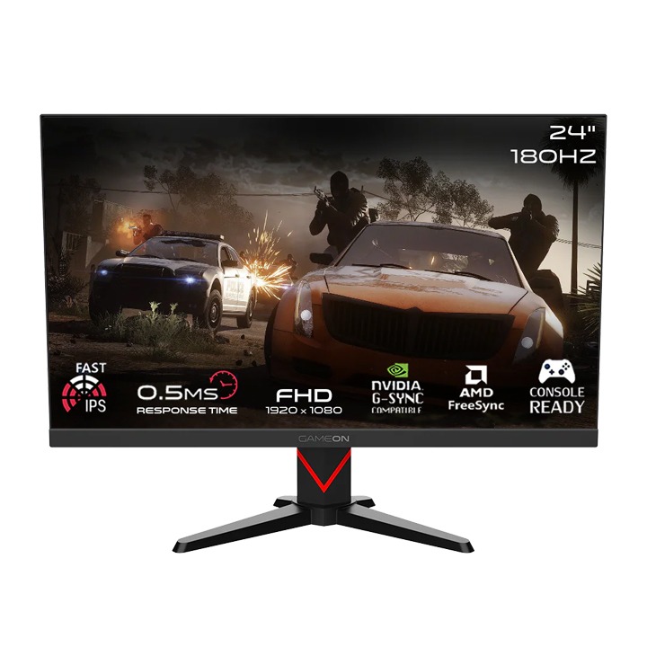 Gameon GOMM24FHD180IPS Marksman Series 23.8" FHD IPS 180Hz 0.5ms HDMI 2.1,Gaming Monitor (Supports PS5)
