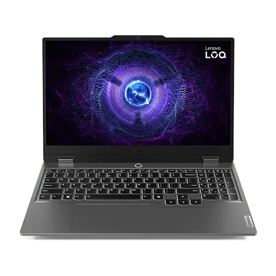 [NS031521] Lenovo Loq 15IRX9 Gaming Laptop, Intel Core i5-13450HX Processor, 16GB DDR5 RAM, 512GB NVMe SSD, RTX 3050 6GB VGA, 15.6" FHD IPS 144Hz Display, White Backlit Keyboard, Windows 11 Pro (License), Luna Grey | 83DV0073PS