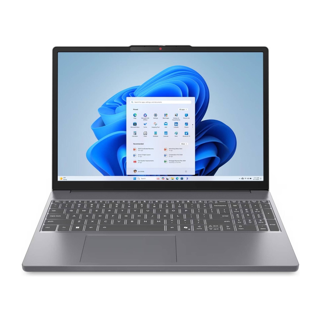 [NS031695] Lenovo IdeaPad Slim 3 15IRH10 Laptop, Intel Core i5-13420H Processor, 8GB RAM, 512GB NVMe SSD, Intel UHD Graphics, 15.3" WUXGA IPS Display, English Keyboard, Windows 11 Pro (License), Luna Grey | 83K100DXPS