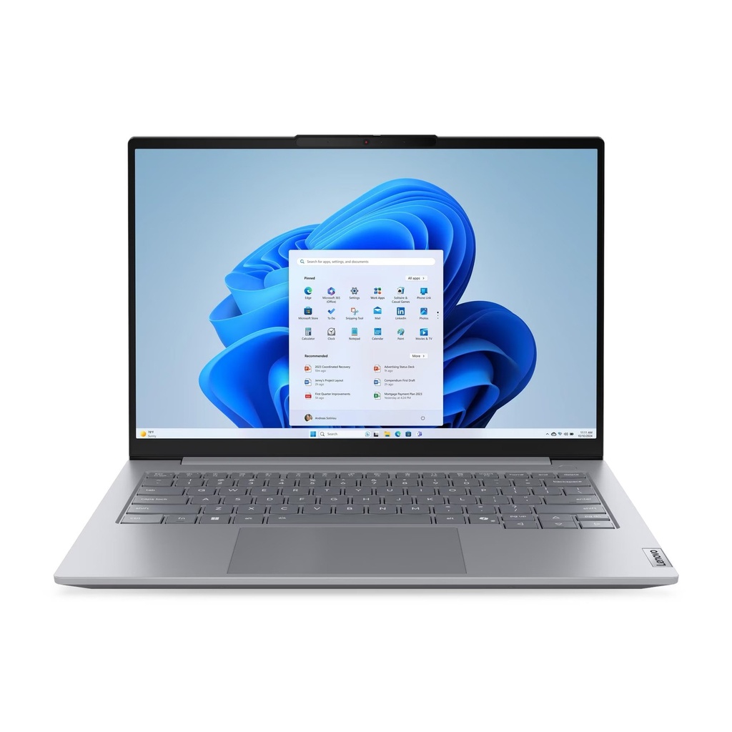 [NS032285] Lenovo ThinkBook 14 G8 IAL Laptop, Intel Core Ultra 7 255H Processor, 16GB DDR5 RAM, 512GB SSD NVMe, Intel Graphics Integrated, 14" WUXGA IPS 60Hz Display, Backlit Keyboard, Windows 11 Pro (License), Arctic Grey | 21SJ0010GR