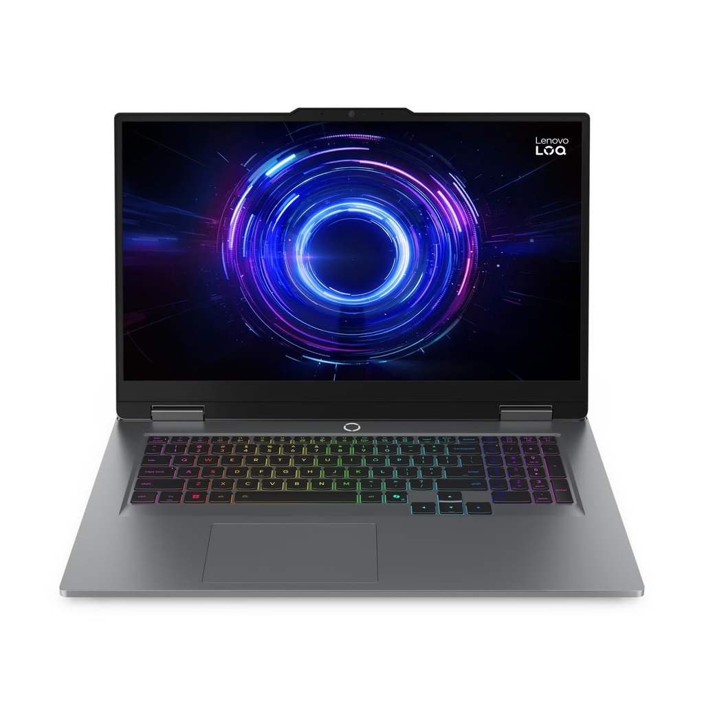 [NS032380] Lenovo LOQ 17IRX10 Gaming Laptop, Intel Core i7-14700HX Processor, 16GB RAM DDR5, 512GB SSD NVMe, RTX 5060 8GB Graphics, RGB Backlit Keyboard, 17.3" FHD IPS 165Hz Display, Windows 11 Pro (License), Luna Grey | 83JH00BTAX