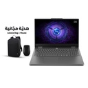 Lenovo Loq Essential 15IRX11 Gaming Laptop, Intel Core i5-13450HX Processor, 16GB DDR5 RAM, 512GB NVMe SSD, RTX 5050 8GB VGA, 15.6" FHD 144Hz Display, White Backlit Keyboard, Windows 11 Pro (License), Luna Grey + Lenovo Bag & Mouse Free