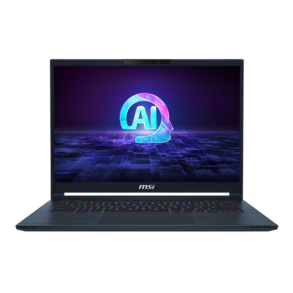MSI Stealth 14 AI Studio A1VFG-091US Gaming Laptop, Intel Core Ultra 9 185H Processor, 32GB DDR5 RAM, 1TB NVMe SSD, RTX 4060 8GB VGA, 14" FHD IPS 165Hz Display, Per-Key RGB Keyboard, Windows 11 Home, Star Blue | 9S7-14K212-091