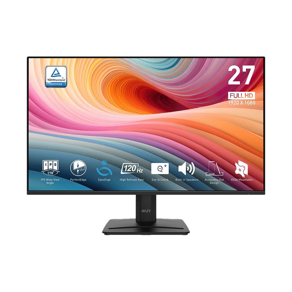 [NS032970] MSI PRO MP275 E2 27" FHD IPS 120Hz 1ms HDR Ready With Adaptive-Sync Professional Business Monitor