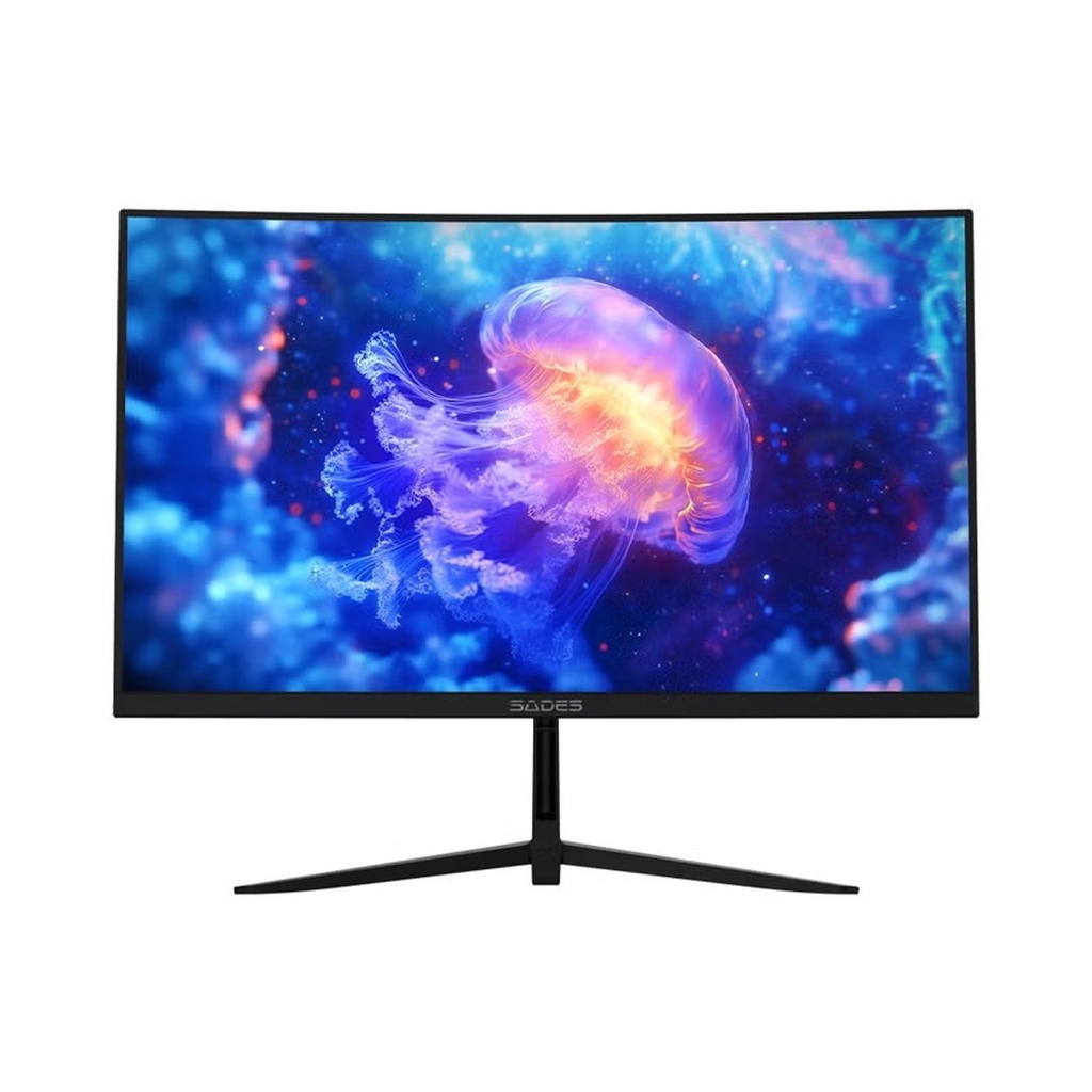 [NS029463] Sades NC-Pelagia 24" VA Panel FHD 200Hz 0.5ms HDMI 2.1, Blue Light Protection Curve Wide Angle Gaming Monitor - Black