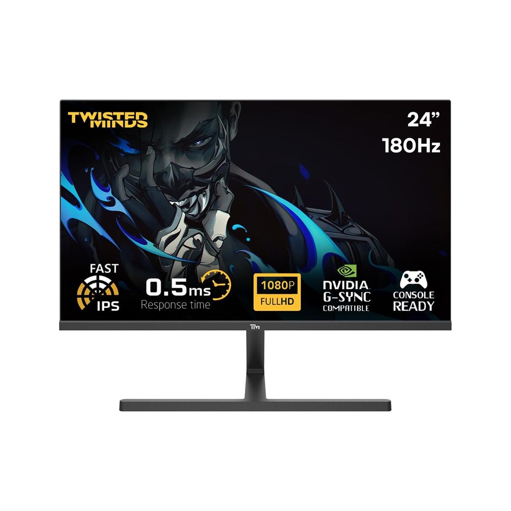 [NS013225] Twisted Minds 24'' Fast IPS Panel 180Hz 0.5ms FHD HDMI 2.0 HDR Gaming Monitor