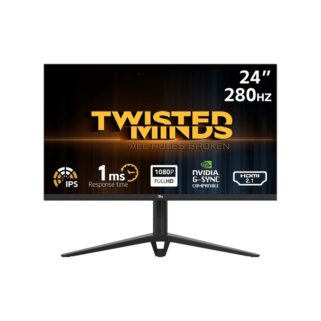 [NS028471] Twisted Minds 24'' IPS Panel FHD 280Hz 1ms HDMI 2.1 HDR Ready RGB Lightning Gaming Monitor
