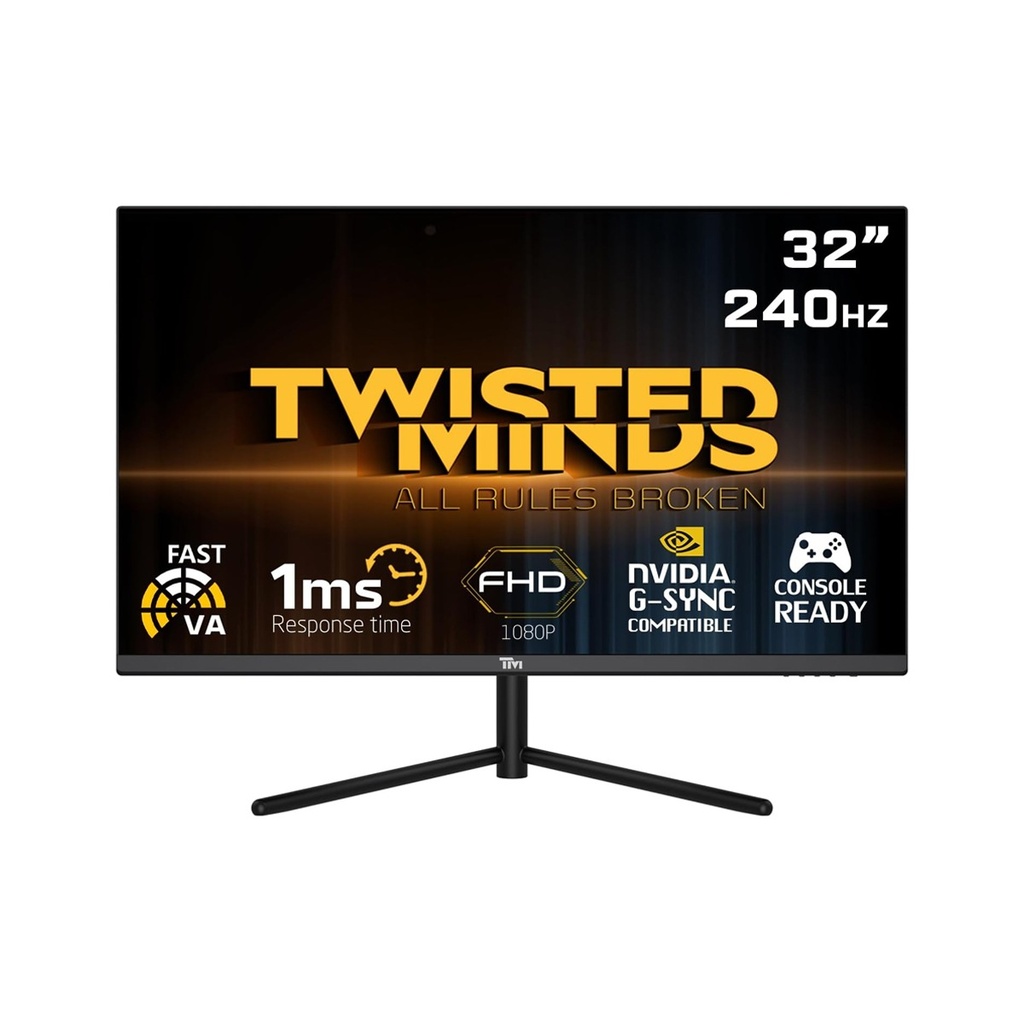 [NS013184] Twisted Minds 32'' Fast VA Panel 240Hz 1ms FHD HDMI 2.1 HDR Gaming Monitor (PS5 Compatible)