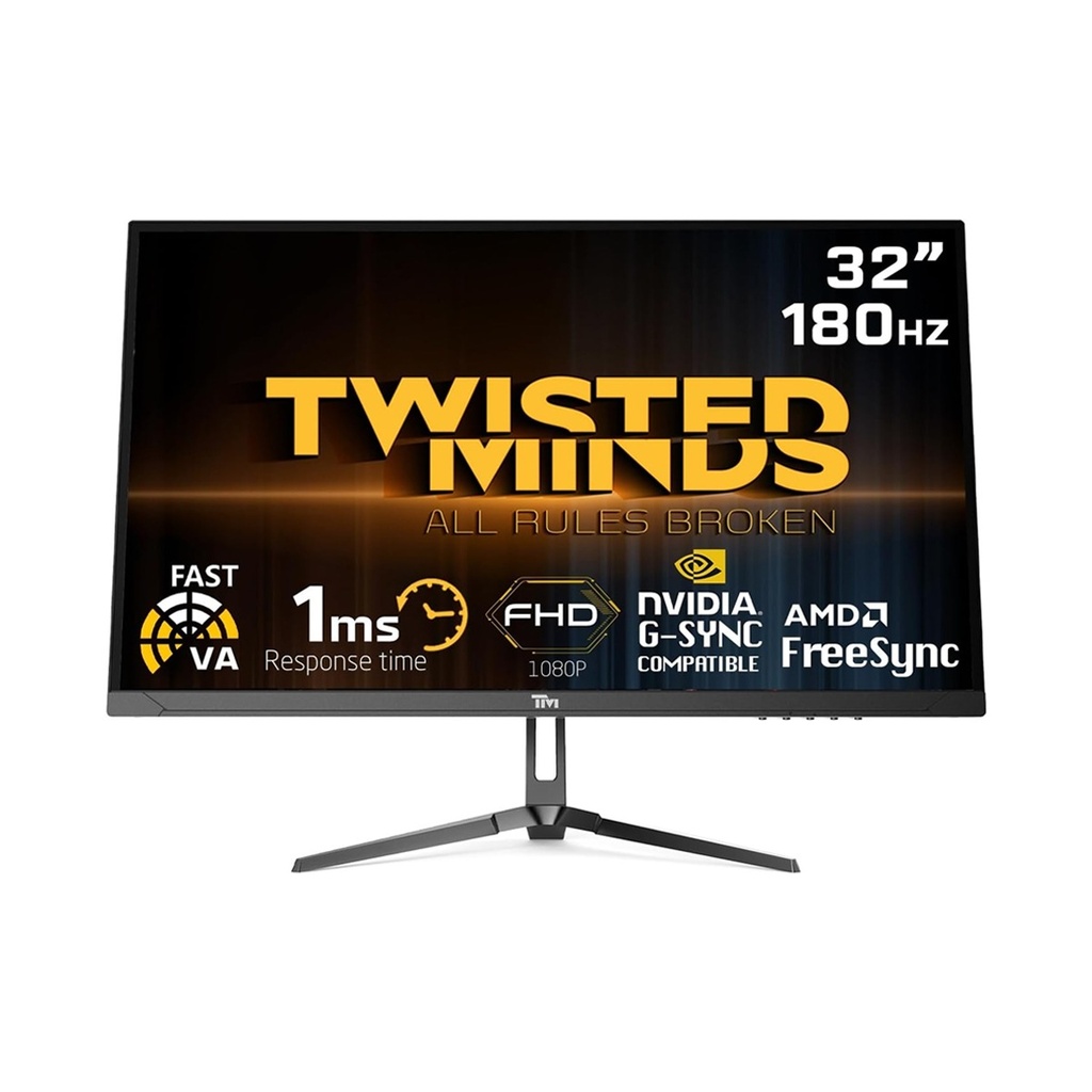 [NS016221] Twisted Minds 32" VA Panel 180Hz 1ms FHD HDMI 2.0 HDR Gaming Monitor