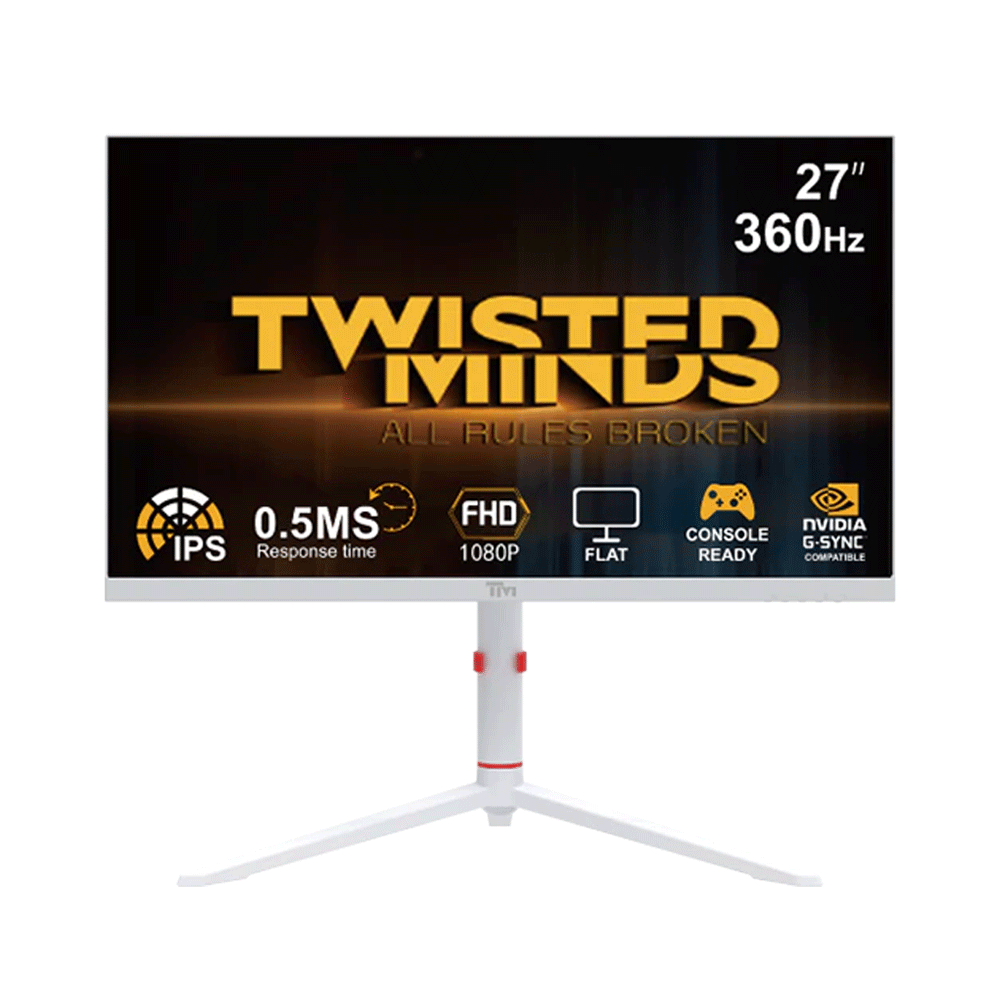 Twisted Minds Frost Series 27'' IPS Panel FHD 360Hz 0.5ms Hdmi 2.1, HDR Ready Gaming Monitor