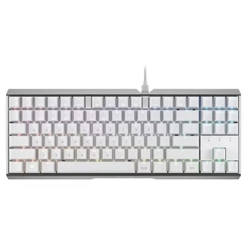 [NS027425] CHERRY MX3.0S Blue Switch RGB TKL Mechanical Gaming Keyboard - White