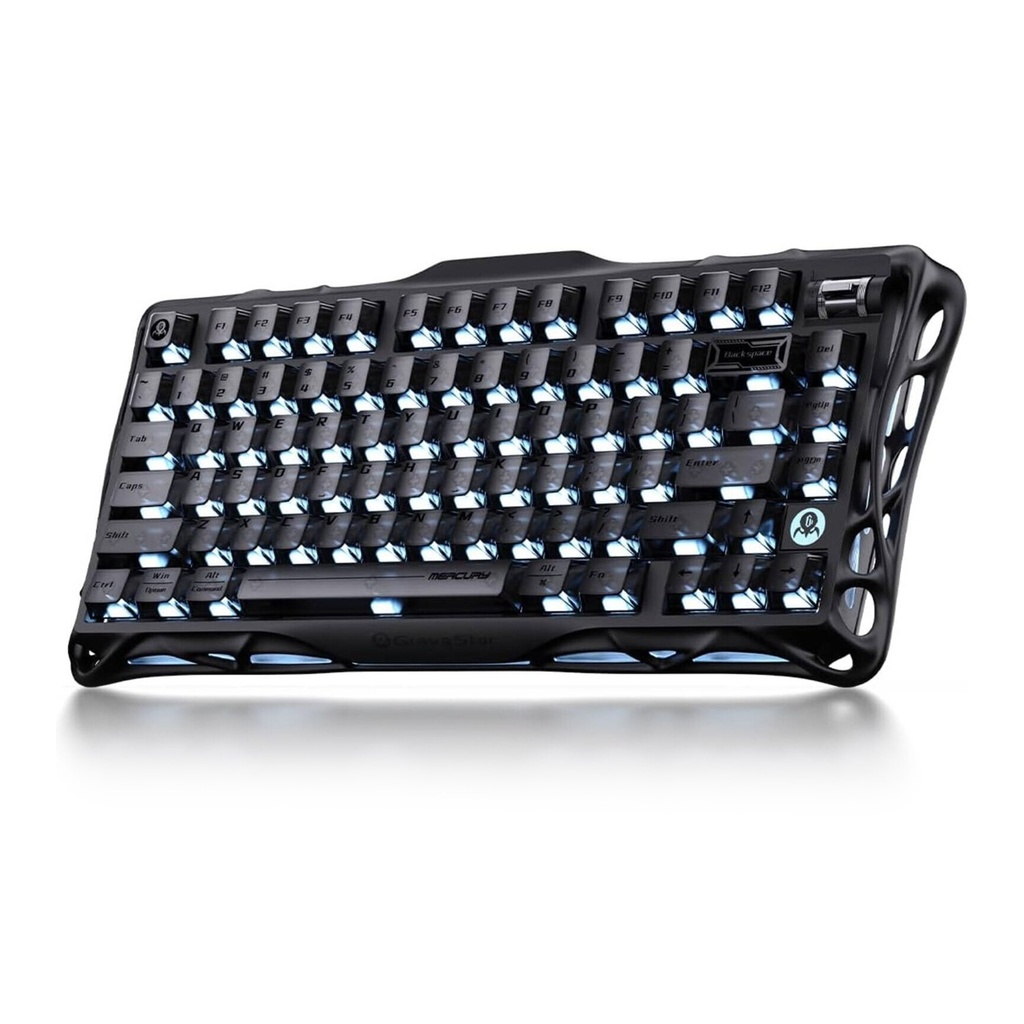 [NS032521] GravaStar Mercury K1 75% Wireless Mechanical Gaming Keyboard For Windows XP & Above/Mac - Stealth Black