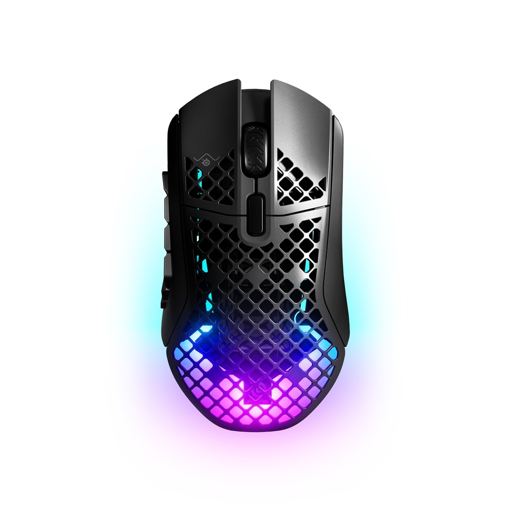 Steelseries Aerox 9 Ultra Light MMO/MOBA with AquaBarrier Wireless/Bluetooth/Wired Gaming Mouse, Up to 180 Hours Battery Life,18 Programmable Buttons
