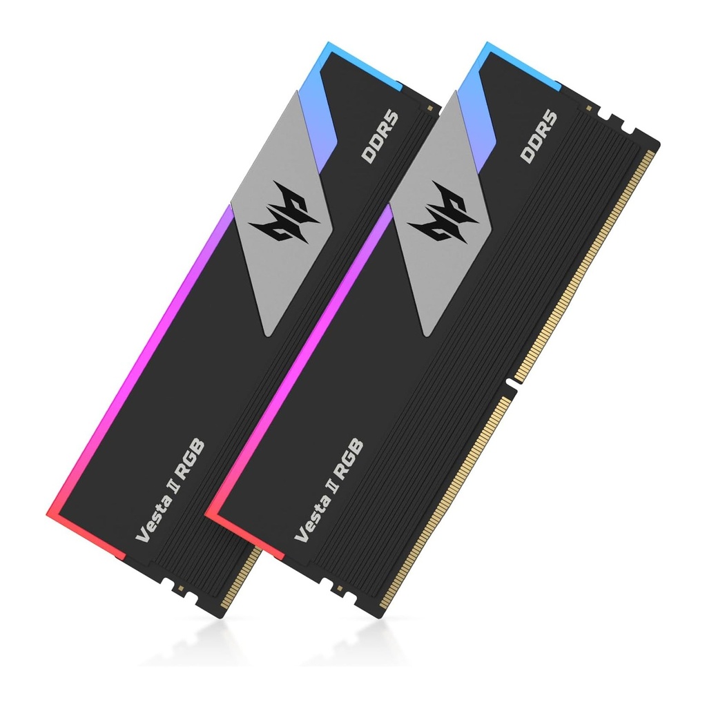 [NS031931] Acer Predator Vesta II RGB 32GB (2x16GB) DDR5 6000MHz CL32 Desktop Memory Kit - Black