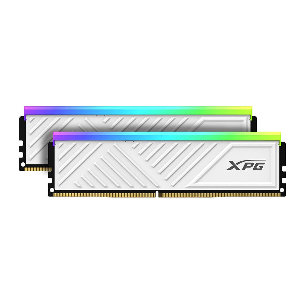 [NS012203] ADATA XPG SPECTRIX D35G 16GB (2x8GB) RGB DDR4 Desktop Memory Kit, 3600 MHz Clock Speed - White