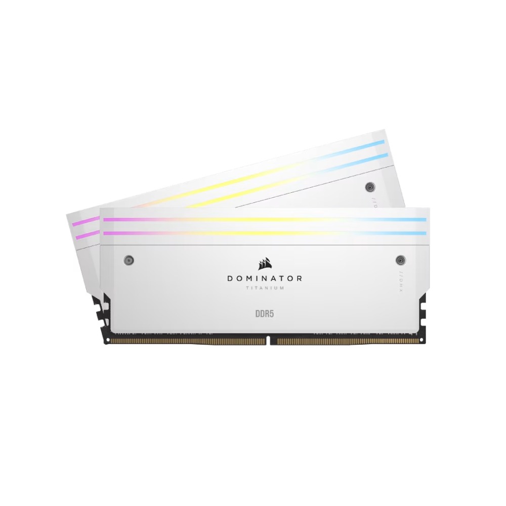 [NS024916] Corsair Dominator Titanium RGB DDR5 - 64GB (2x32GB) 6400MT/s CL32 Memory Kit - White