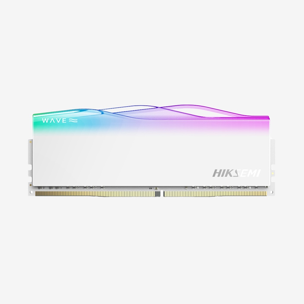 [NS031020] Hiksemi Wave RGB 8GB (1x8GB) DDR4 3600Mhz U-DIMM - White