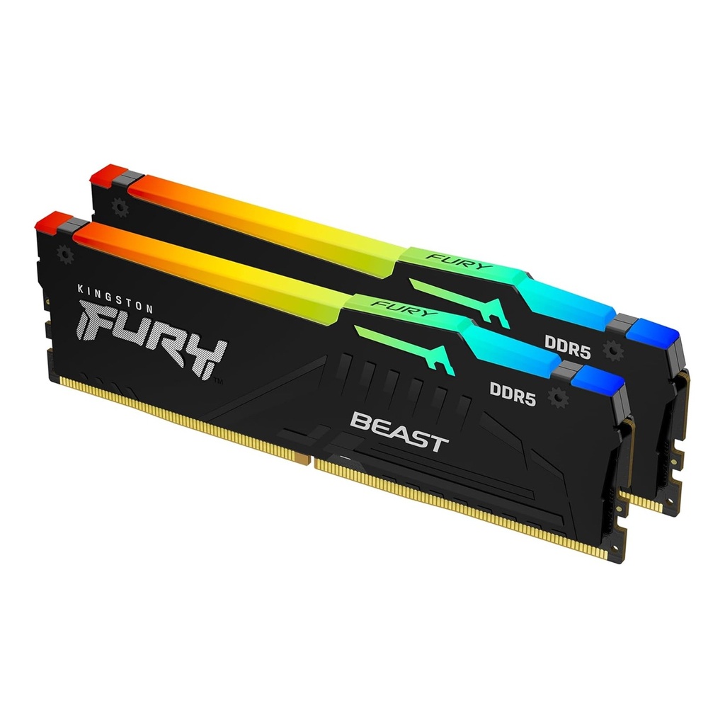 [NS032085] Kingston Fury Beast 32GB (2x16GB) DDR5 6400MT/s CL32 (AMD Expo & Intel XMP 3.0) Memory Kit