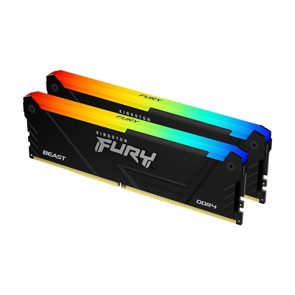 [NS013993] Kingston Fury Beast RGB 16GB (2x8GB) DDR4 3200MHz CL16 Memory Kit