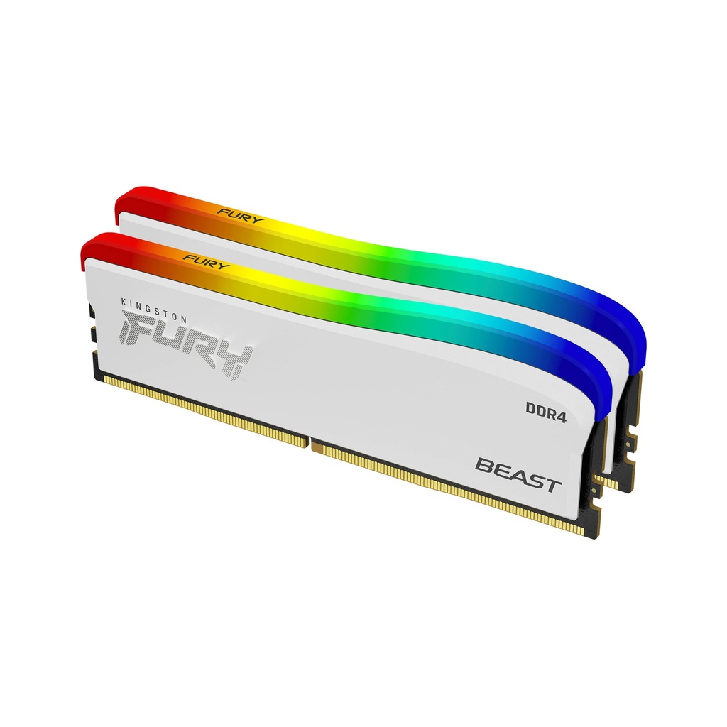 [NS009840] Kingston Fury Beast RGB 16GB (2x8GB) DDR4 3200MT/s CL16 Memory Kit