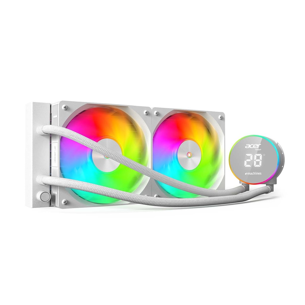 Acer AC240YN ARGB 240mm High Performance Liquid CPU Cooler - White