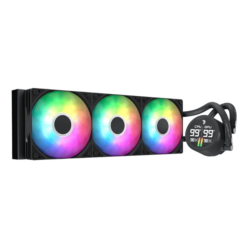 [NS031714] Aerocol Abyss L360R 360mm Digi ARGB Liquid Cooler - Black