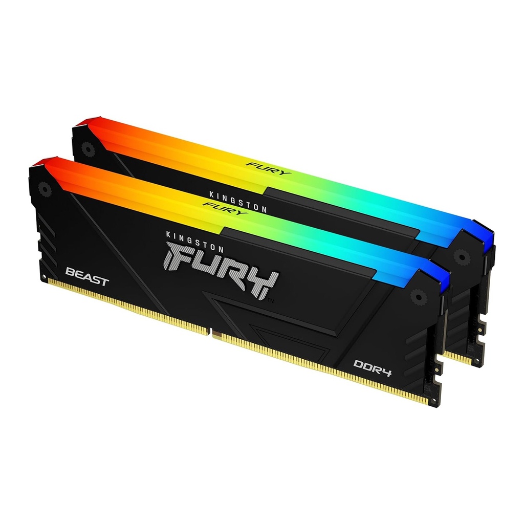 [NS027941] Kingston Fury Beast RGB 64GB (2x32GB) DDR4 3200MHz CL16 Memory Kit