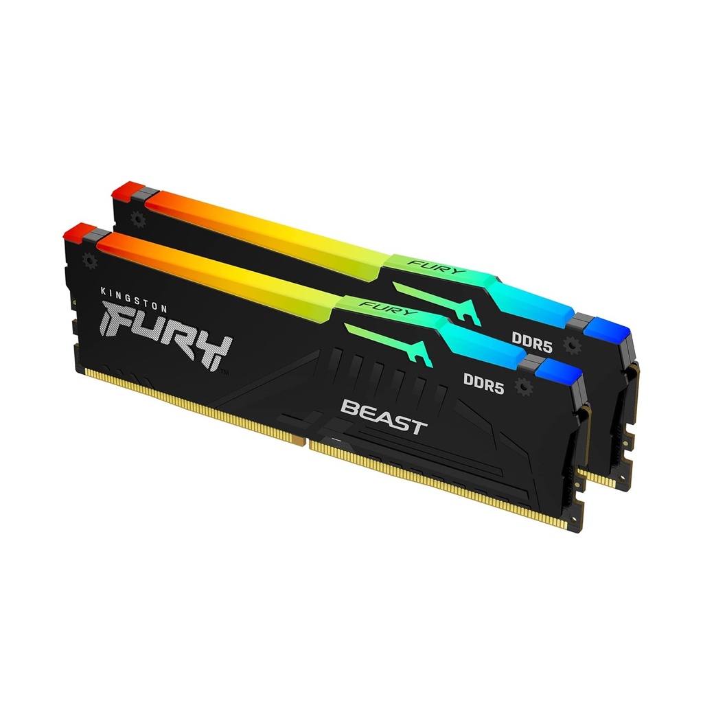 [NS028673] Kingston Fury Beast RGB 64GB (2x32GB) DDR5 6400MT/s CL32 Memory Kit