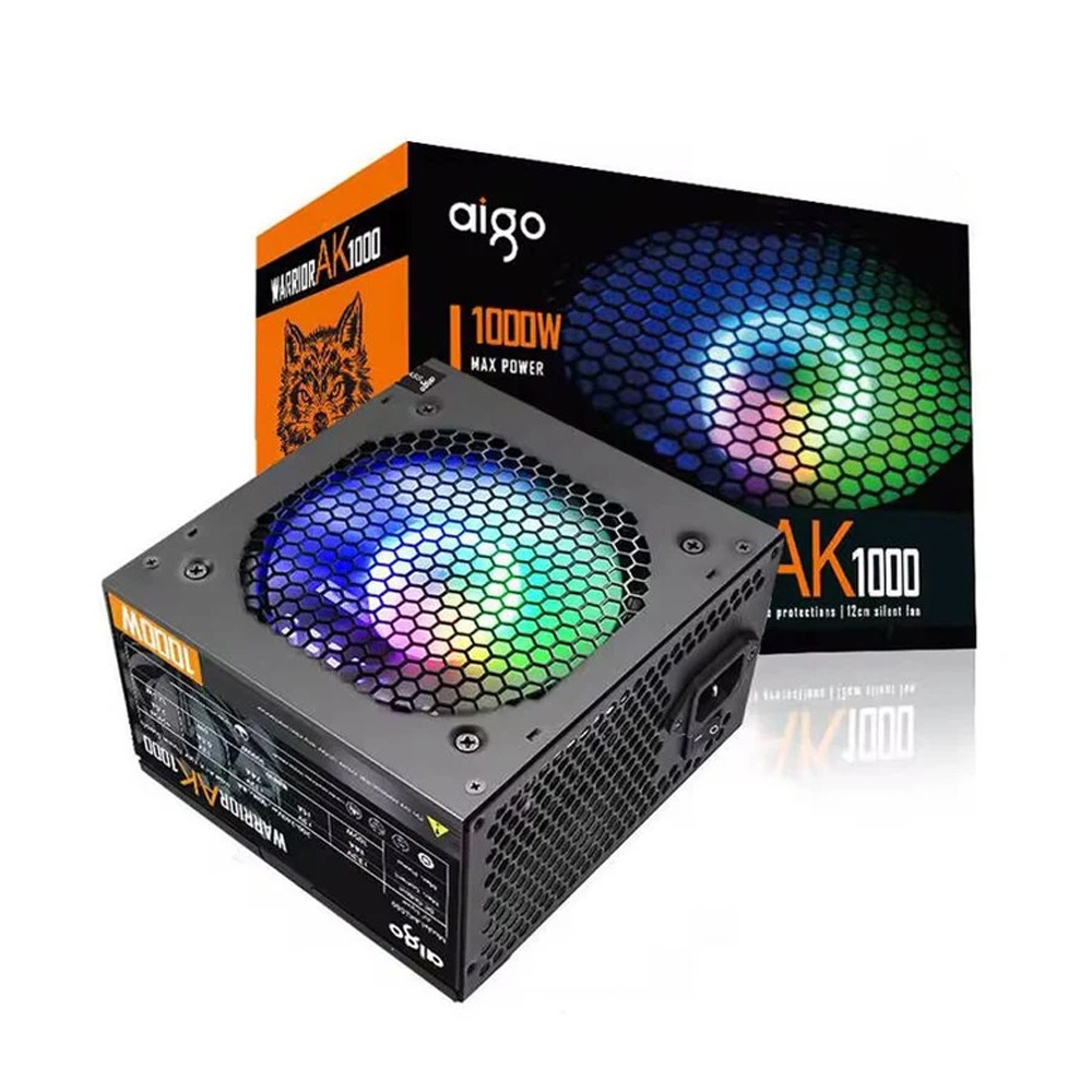 [NS031965] Aigo Darkflash AK1000 RGB Non-Modular Gaming Power Supply-Black