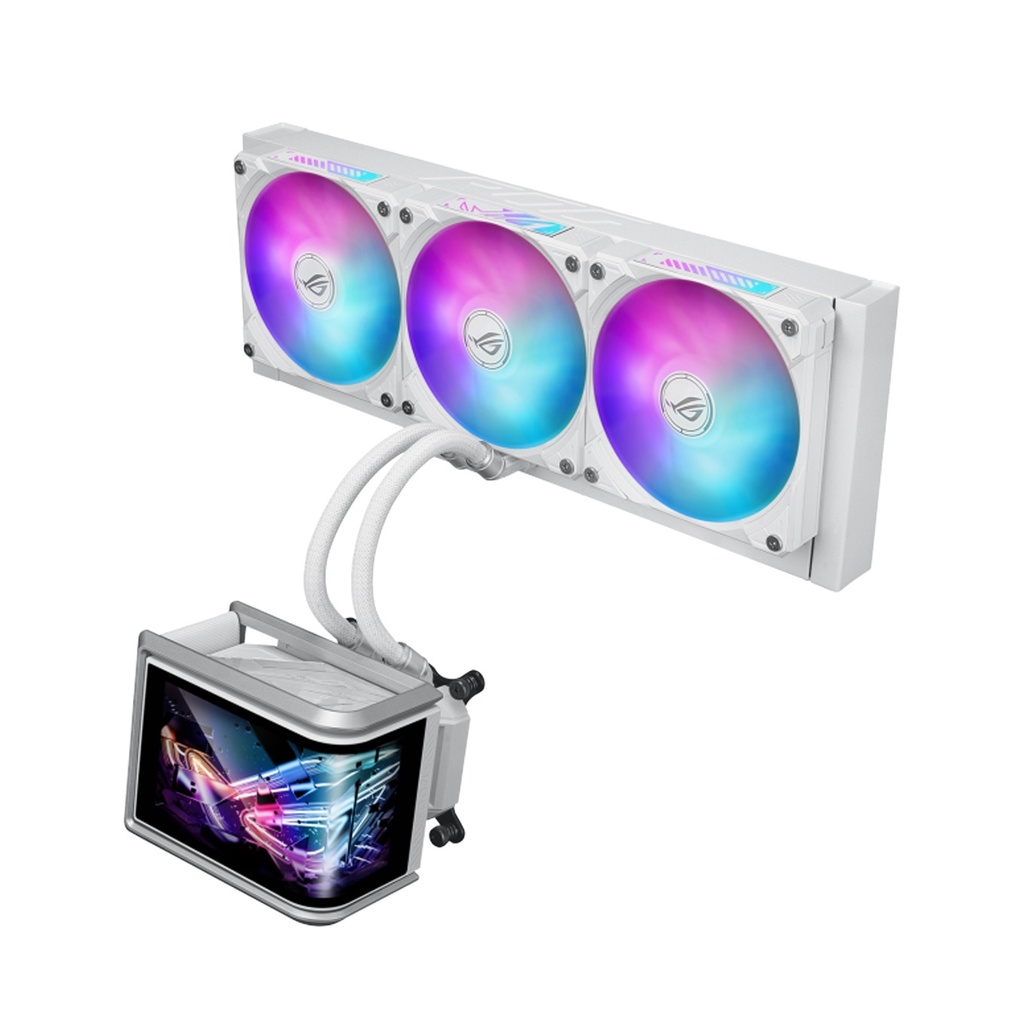 [NS031569] Asus Rog Ryuo IV SLC Curve 6.67" Amoled 2K 60Hz 360MM CPU Liquid Cooler - White