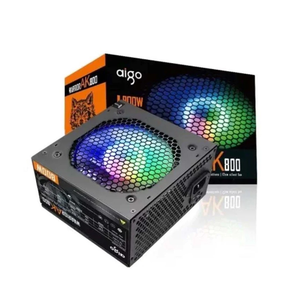 [NS031964] Aigo Darkflash AK800 RGB Non-Modular Gaming Power Supply - Black