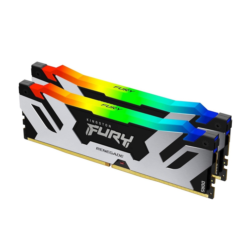 [NS030693] Kingston FURY Renegade RGB 64GB (2x32GB) DDR5 6400MT/s CL32 Memory Kit of 2 | KF564C32RSAK2-64