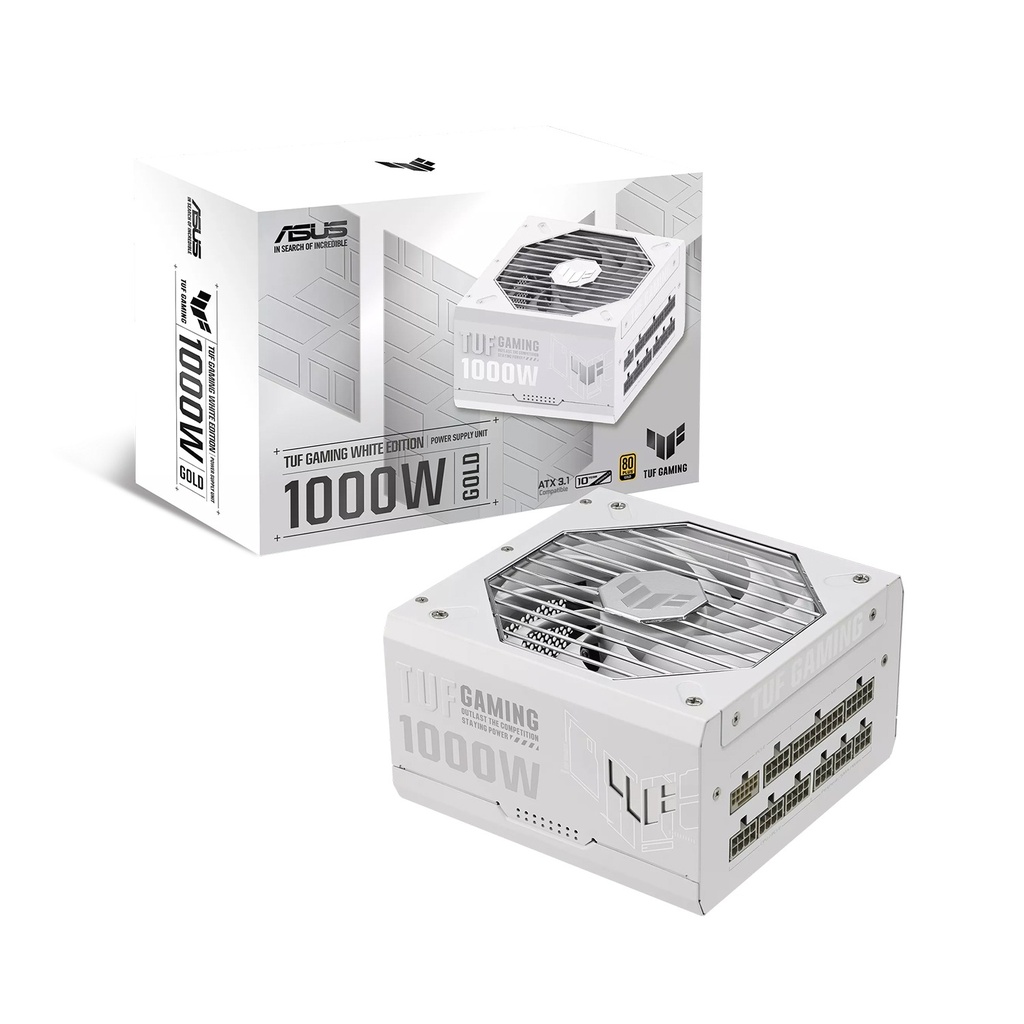 [NS026629] ASUS TUF Gaming 1000W - 80 Plus Gold Fully Modular Power Supply Unit - White