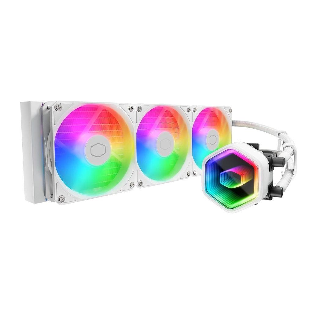 [NS032465] Cooler Master MasterLiquid Core II 360 ARGB CPU Liquid Cooler - White
