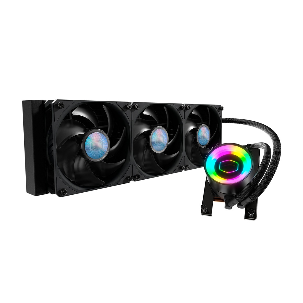 [NS007167] CoolerMaster MasterLiquid ML360 Mirror TR4 3rd Gen Dual Pump With Infinite Mirror ARGB Lighting
