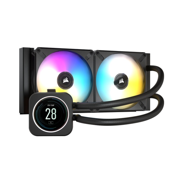 [NS004378] Corsair H100i Elite LCD Display Extreme Performance 240mm Liquid CPU Cooler