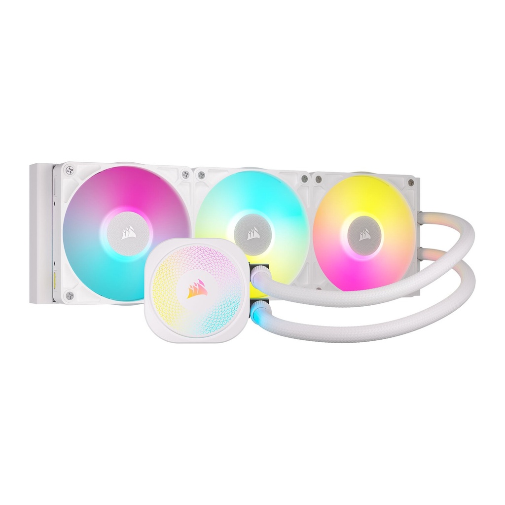 [NS028190] Corsair iCUE Link Titan 360 RX RGB Extreme Performance 360mm Liquid CPU Cooler - White