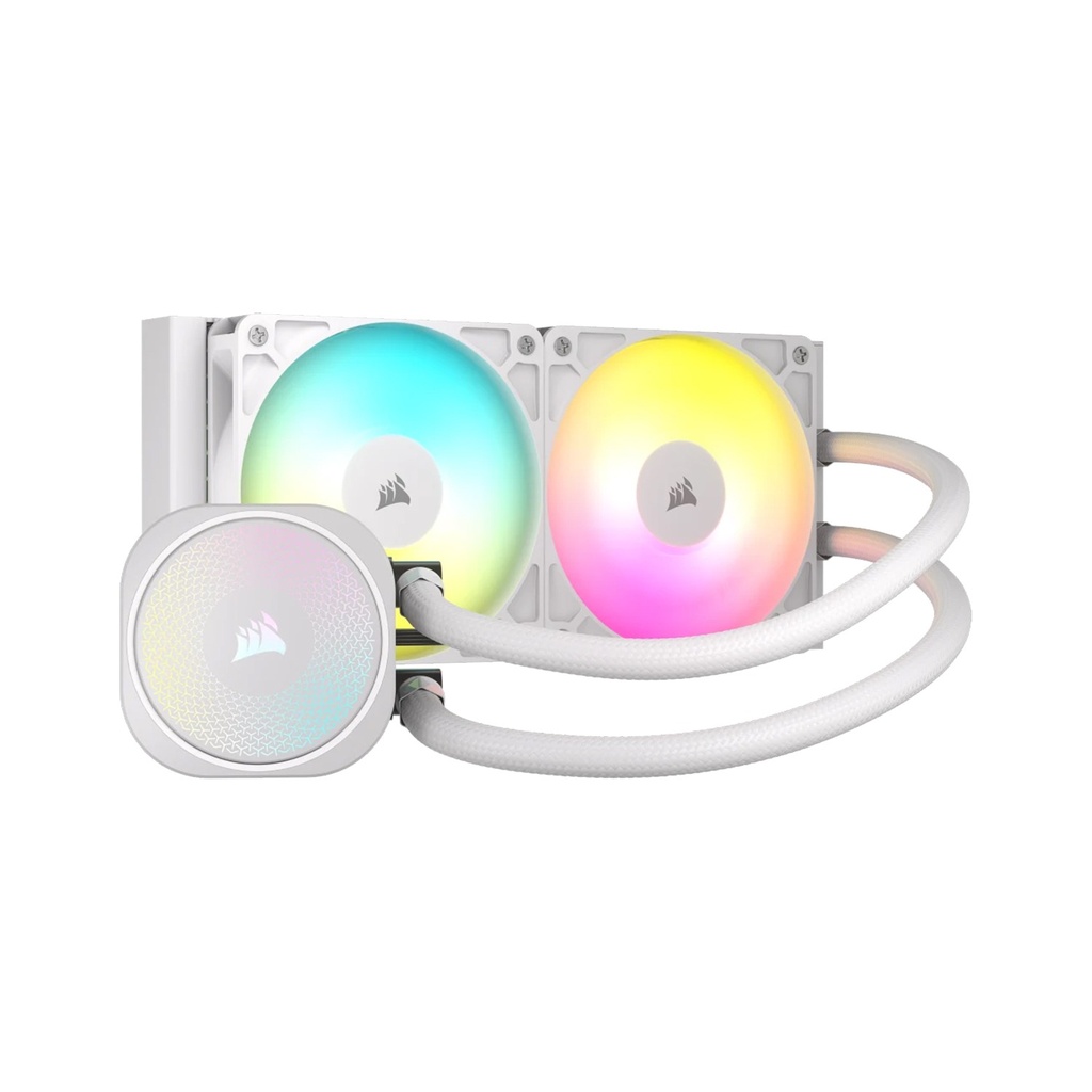 [NS028185] Corsair Nautilus 240 RS ARGB Performance 240mm Liquid CPU Cooler - White