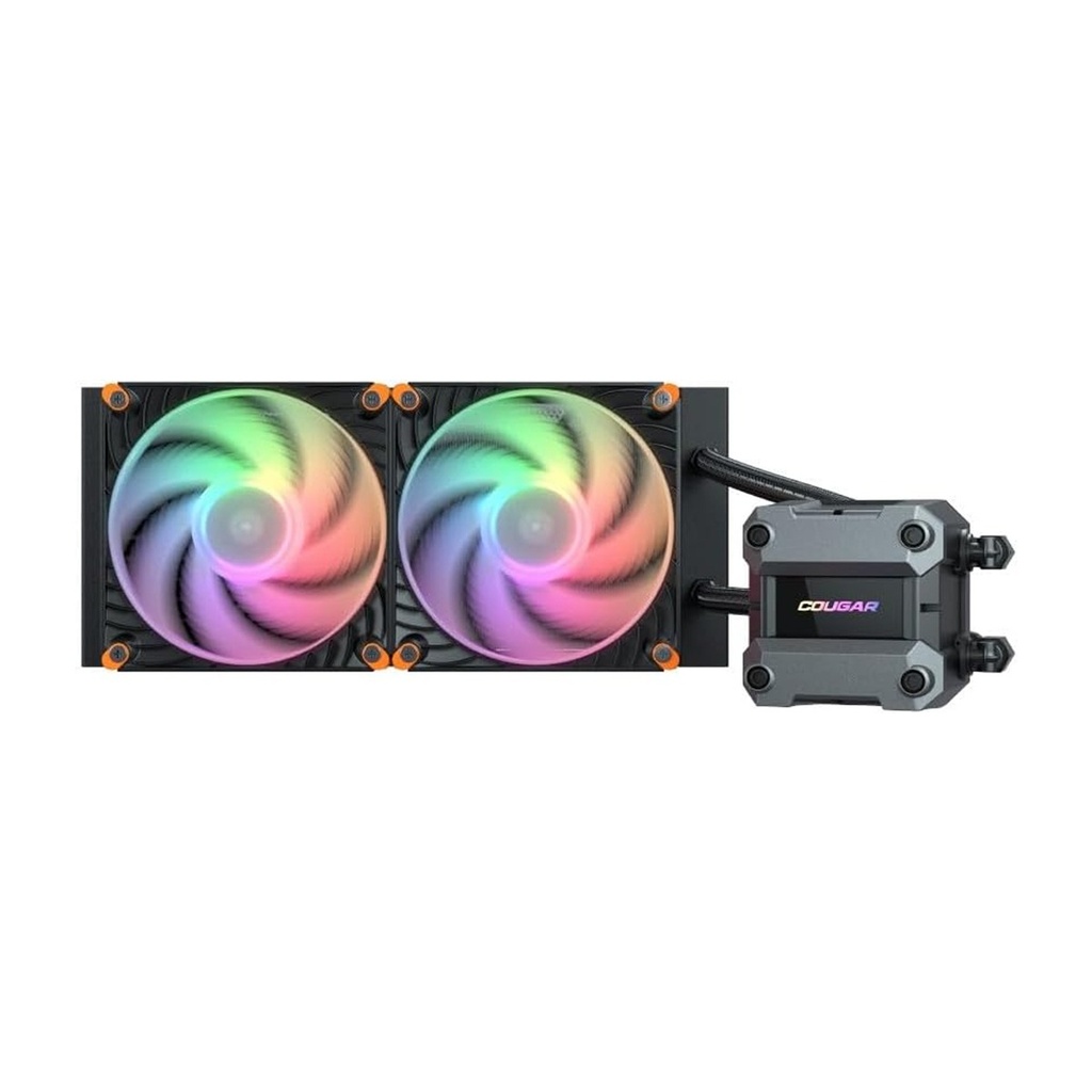 [NS029514] Cougar Poseidon Ultra ARGB 240MM All-In-One CPU Liquid Cooler with Improved Cooling and Quiet Performance - Black