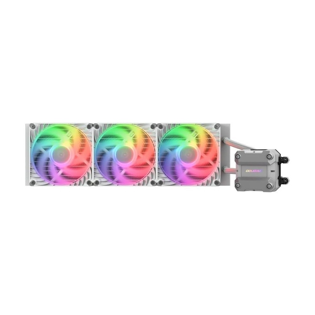 [NS029517] Cougar Poseidon Ultra ARGB 360MM All-In-One CPU Liquid Cooler with Improved Cooling and Quiet Performance - White