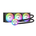 DarkFlash AquaGlow DG360 ARGB AIO 360mm Liquid CPU Cooler - Black
