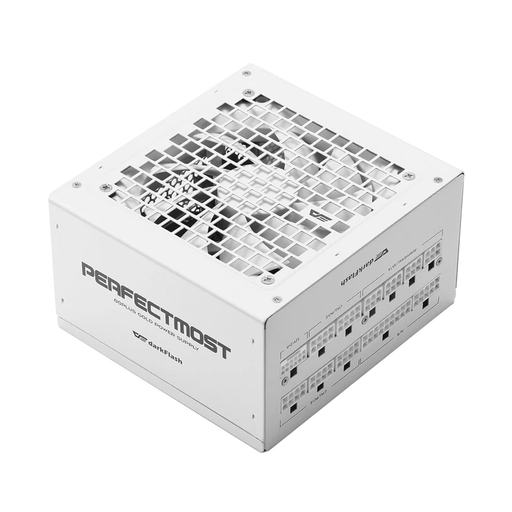 [NS032155] DarkFlash PMT1050 80 Plus Gold Fully Modular 1050W ATX 3.1 & PCIe 5.1 Power Supply - White