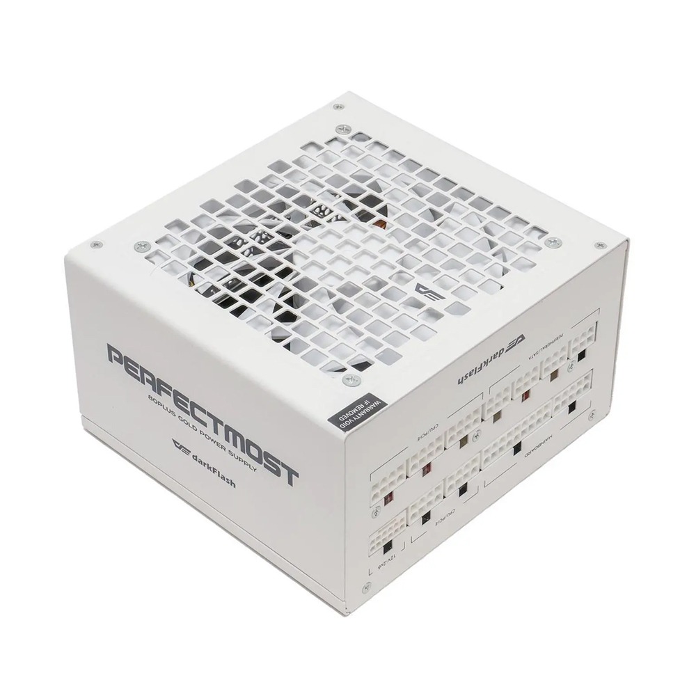 DarkFlash PMT1250 80 Plus Gold Fully Modular 1250W ATX 3.1 & PCIe 5.1 Power Supply - White