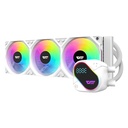 DarkFlash Explore DO360 ARGB 360mm AIO Liquid CPU Cooler With Segment LCD Screen - White