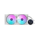 DarkFlash Nebula Series DN240S 2.1 inch IPS Display Screen All-In-One 240MM Liquid Cooler - White