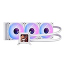 DarkFlash Wave DV360S ARGB AIO 360mm Liquid CPU Cooler With 3.2" IPS Display - White