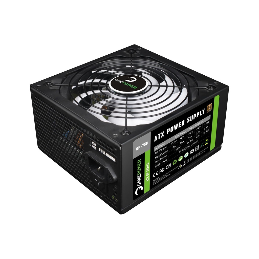 [NS012074] GP-750 Bronze Gaming Power Supply